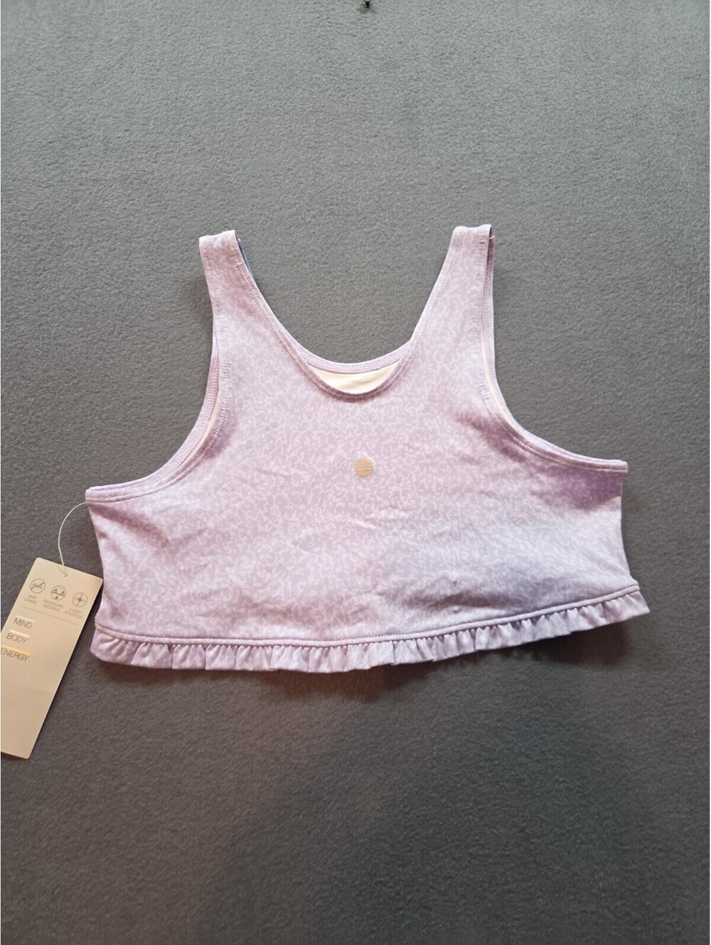 girl's purple sports bra by Zella size L (14/16) NWT